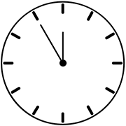 Clock outline